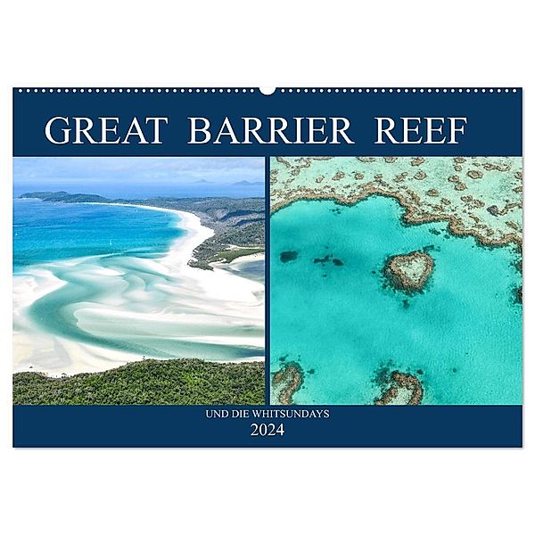 Great Barrier Reef und die Whitsundays (Wandkalender 2024 DIN A2 quer), CALVENDO Monatskalender, Robert Styppa