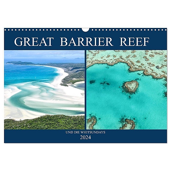 Great Barrier Reef und die Whitsundays (Wandkalender 2024 DIN A3 quer), CALVENDO Monatskalender, Robert Styppa