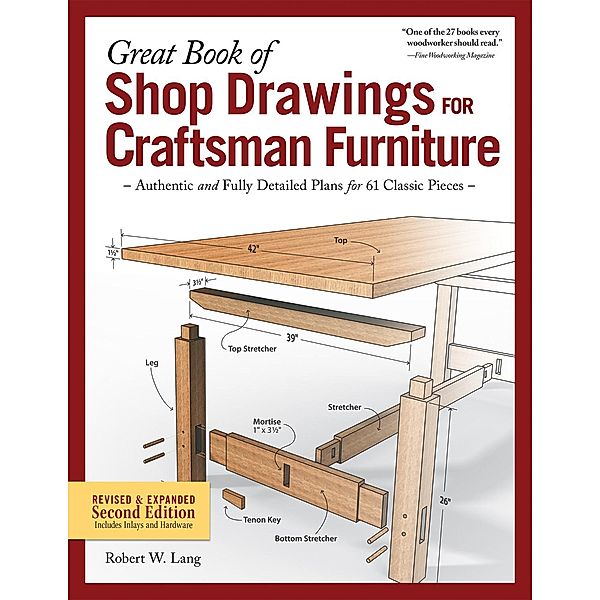 Great Book of Shop Drawings for Craftsman Furniture, Revised & Expanded Second Edition, Robert W. Lang