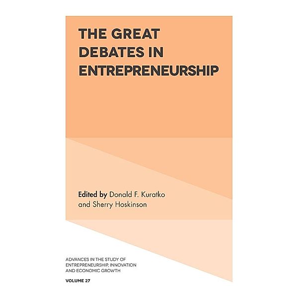 Great Debates in Entrepreneurship