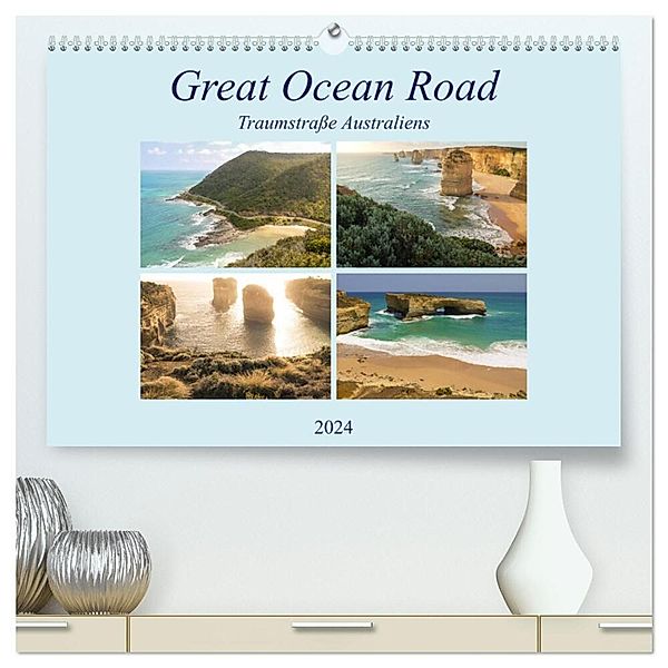 Great Ocean Road - Traumstraße Australiens (hochwertiger Premium Wandkalender 2024 DIN A2 quer), Kunstdruck in Hochglanz, Martin Wasilewski