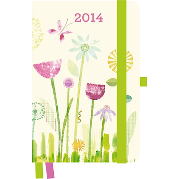 Green Diary Blooming Butterflies 2014