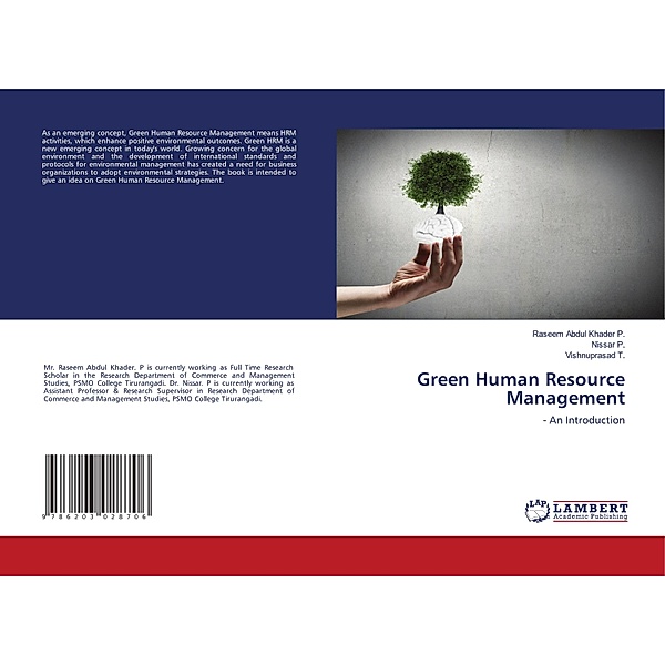 Green Human Resource Management, Raseem Abdul Khader P., Nissar P., Vishnuprasad T.