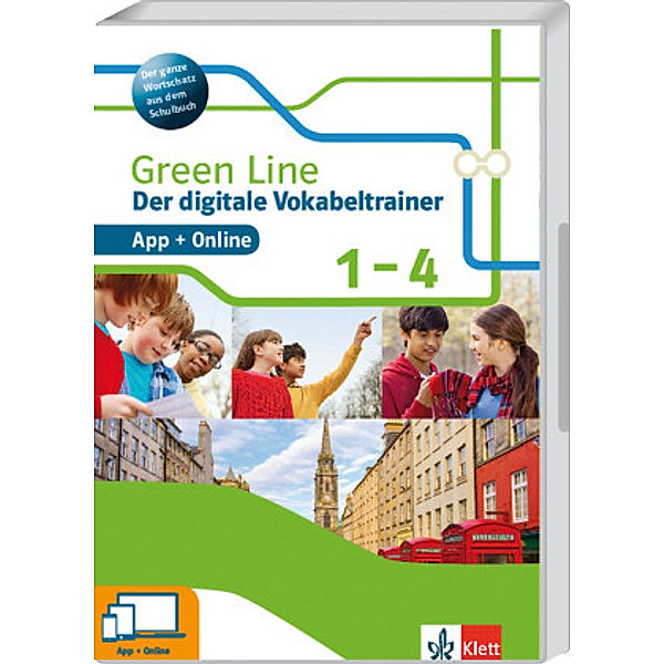 Green Line 1-4 - Der digitale Vokabeltrainer, App + Online, Produktcode