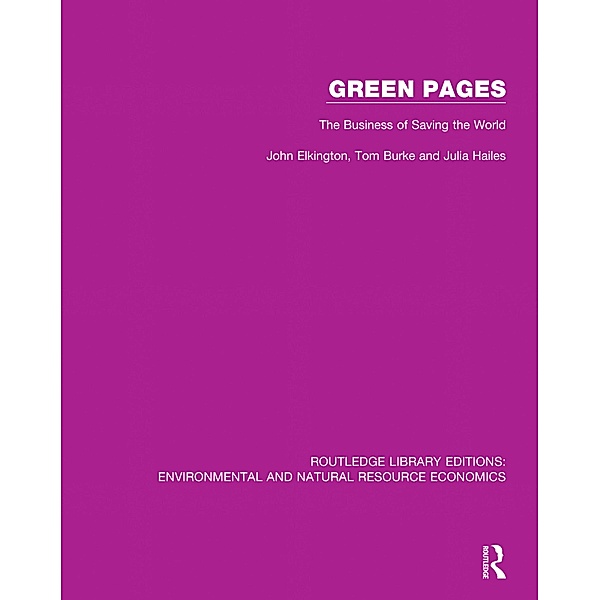 Green Pages, John Elkington, Tom Burke, Julia Hailes