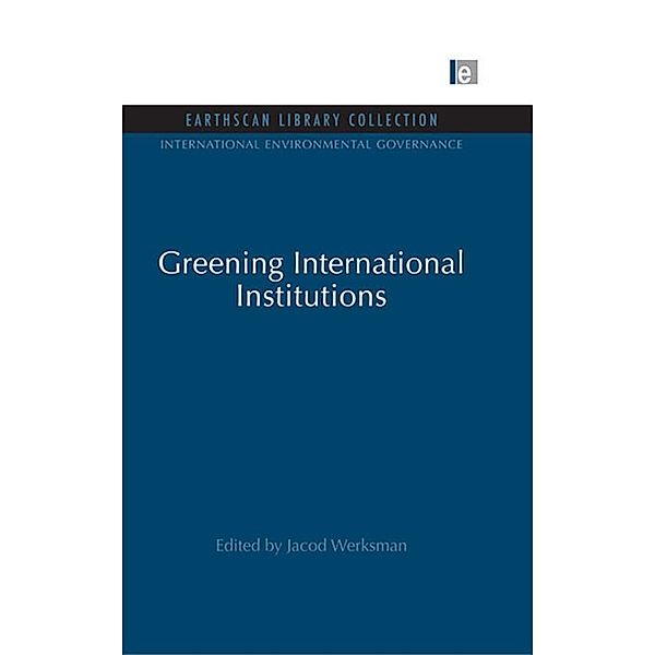 Greening International Institutions, Jacob Werksman