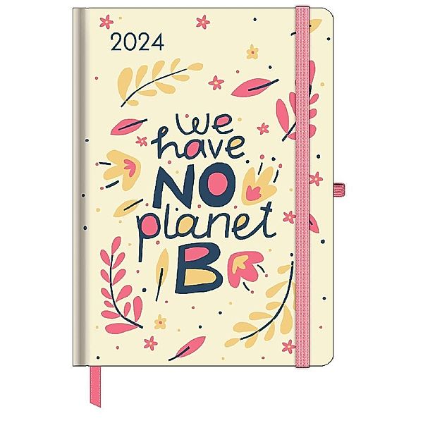 GreenLine Diary Green Vibes 2024 - Buchkalender - Taschenkalender - 16x22