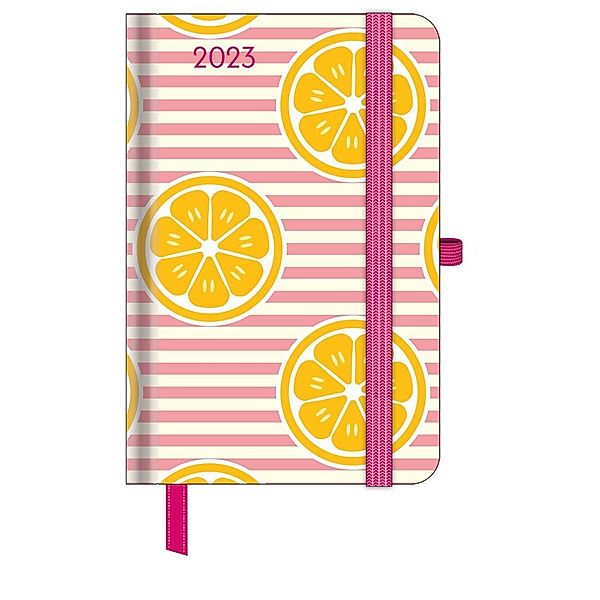 GreenLine Diary Happy Vibes 2023 - Buchkalender - Taschenkalender - 10x15