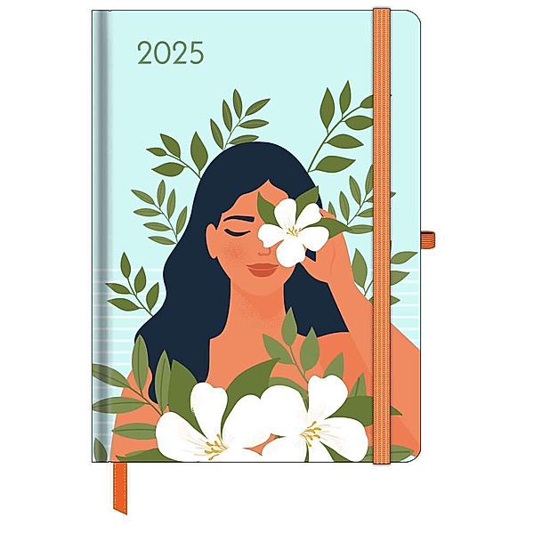 GreenLine Diary Happy Vibes 2025 - Buchkalender - Taschenkalender - 16x22