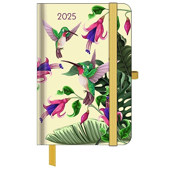 GreenLine - Diary Jungle 2025 Taschenkalender, 10x15cm, Kalender im stilvollen Design, praktische Alltagsorganisation für persönliches & berufliches Zeitmanagement