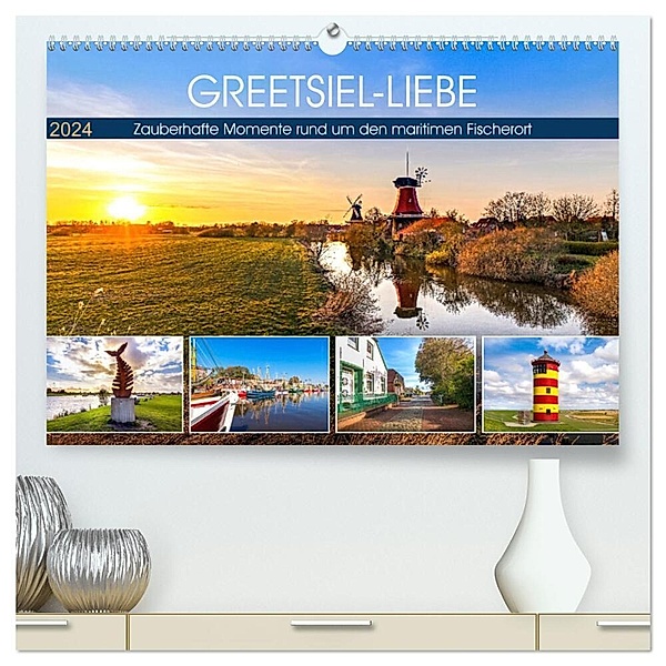 GREETSIEL-LIEBE (hochwertiger Premium Wandkalender 2024 DIN A2 quer), Kunstdruck in Hochglanz, Andrea Dreegmeyer