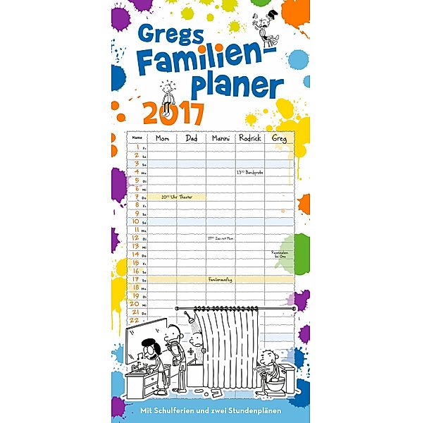 Gregs Familienplaner 2017, Jeff Kinney