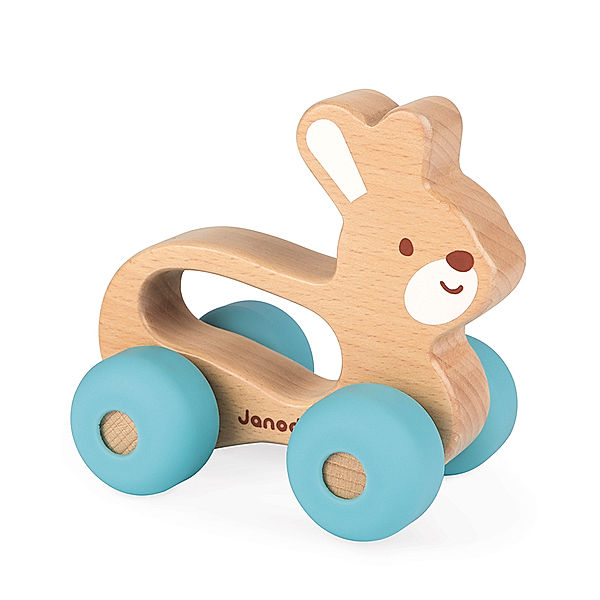 Janod Greifling-Auto BABY POP – HASE in hellblau