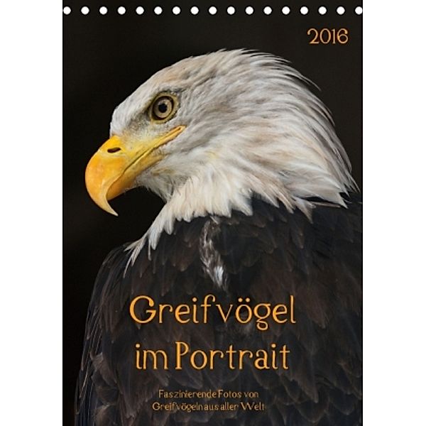 Greifvögel im Portrait AT-Version (Tischkalender 2016 DIN A5 hoch), Guido Tipka
