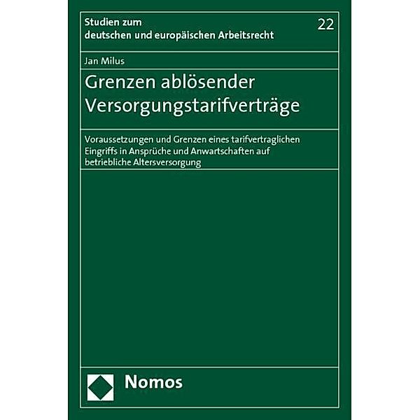 Grenzen ablösender Versorgungstarifverträge, Jan Milus