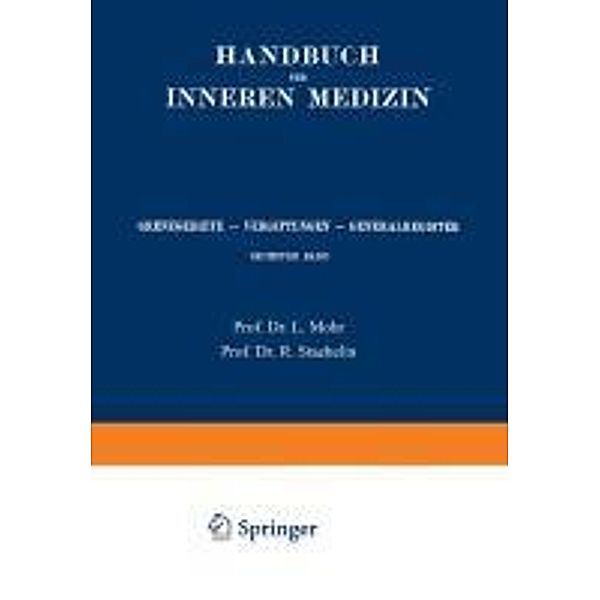 Grenzgebiete, Vergiftungen, Generalregister / Handbuch der inneren Medizin Bd.6, L. Bach-Marburg, Leo Mohr, Rudolf Staehelin