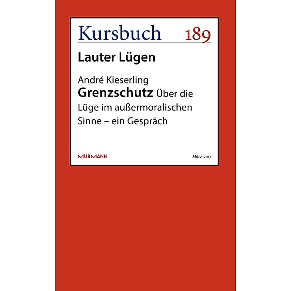 Grenzschutz / Kursbuch, André Kieserling