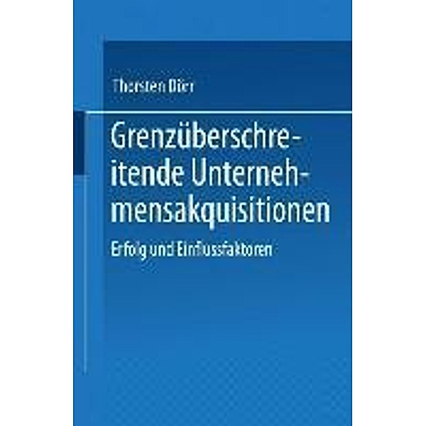 Grenzüberschreitende Unternehmensakquisitionen, Thorsten Dörr