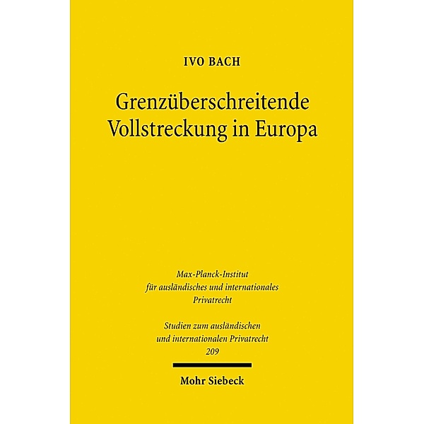 Grenzüberschreitende Vollstreckung in Europa, Ivo Bach