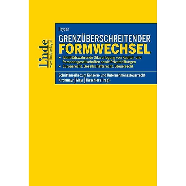 Grenzüberschreitender Formwechsel (f. Österreich), Tobias Hayden