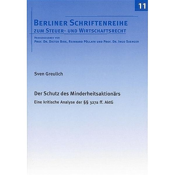 Greulich, S: Schutz des Minderheitsaktionärs, Sven Greulich