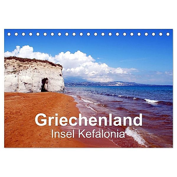 Griechenland - Insel Kefalonia (Tischkalender 2024 DIN A5 quer), CALVENDO Monatskalender, Peter Schneider