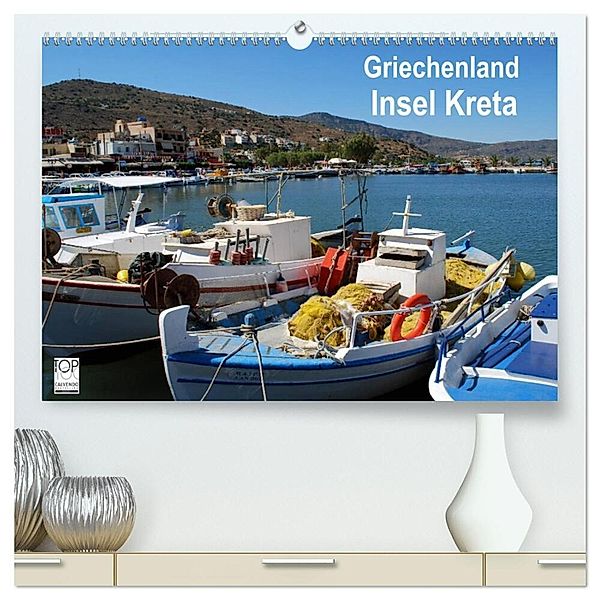 Griechenland - Insel Kreta (hochwertiger Premium Wandkalender 2025 DIN A2 quer), Kunstdruck in Hochglanz, Calvendo, Peter Schneider