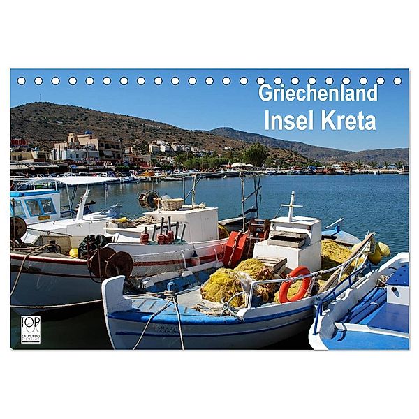 Griechenland - Insel Kreta (Tischkalender 2024 DIN A5 quer), CALVENDO Monatskalender, Peter Schneider