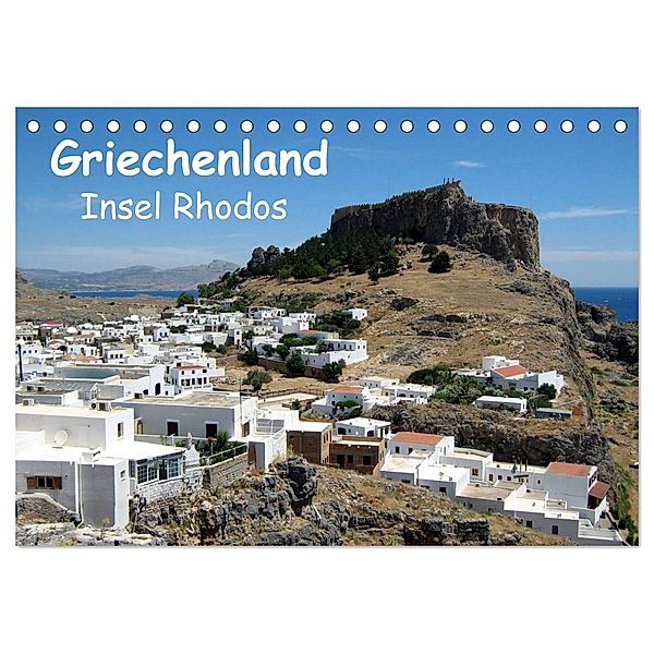 Griechenland - Insel Rhodos (Tischkalender 2024 DIN A5 quer), CALVENDO Monatskalender, Peter Schneider