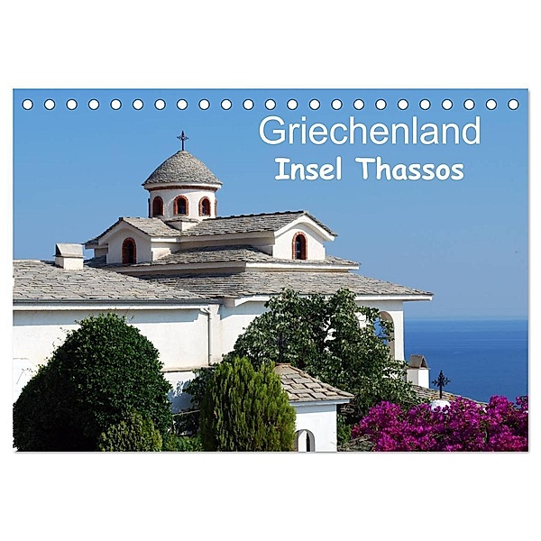 Griechenland - Insel Thassos (Tischkalender 2024 DIN A5 quer), CALVENDO Monatskalender, Peter Schneider