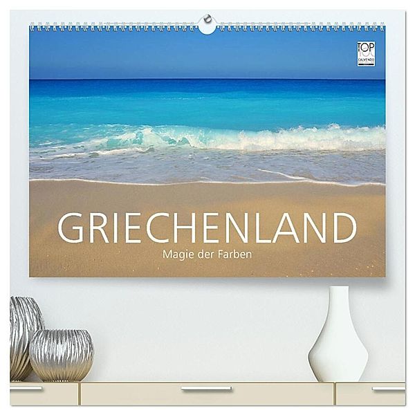 Griechenland - Magie der Farben (hochwertiger Premium Wandkalender 2024 DIN A2 quer), Kunstdruck in Hochglanz, Fabian Keller