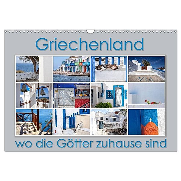 Griechenland - wo die Götter zuhause sind (Wandkalender 2024 DIN A3 quer), CALVENDO Monatskalender, Max Watzinger