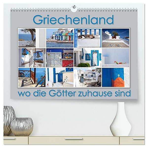 Griechenland - wo die Götter zuhause sind (hochwertiger Premium Wandkalender 2025 DIN A2 quer), Kunstdruck in Hochglanz, Calvendo, Max Watzinger