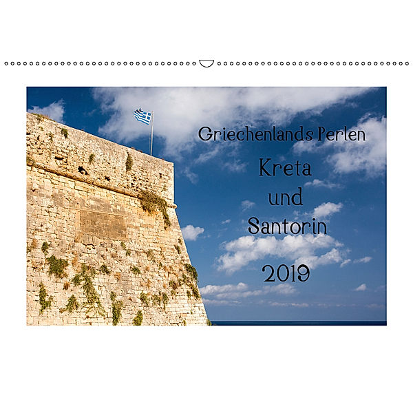 Griechenlands Perlen Kreta und Santorin (Wandkalender 2019 DIN A2 quer), Katrin Streiparth
