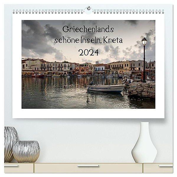 Griechenlands schöne Inseln, Kreta (hochwertiger Premium Wandkalender 2024 DIN A2 quer), Kunstdruck in Hochglanz, Katrin Streiparth