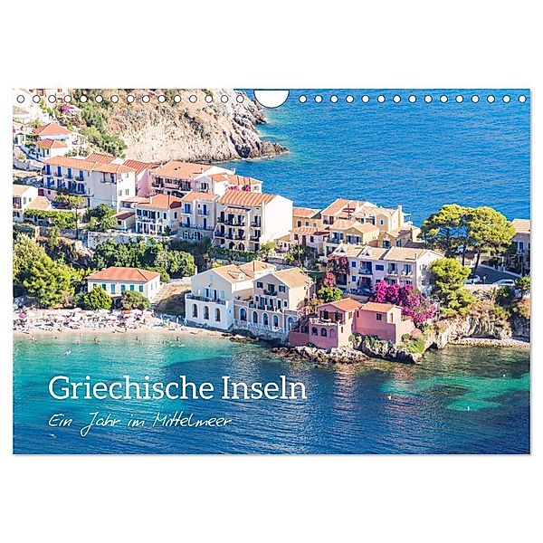 Griechische Inseln - Ein Jahr im Mittelmeer (Wandkalender 2024 DIN A4 quer), CALVENDO Monatskalender, Matteo Colombo