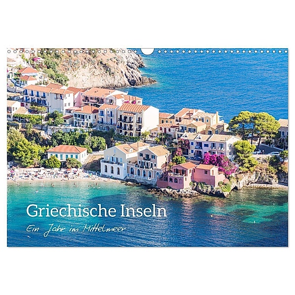Griechische Inseln - Ein Jahr im Mittelmeer (Wandkalender 2024 DIN A3 quer), CALVENDO Monatskalender, Matteo Colombo