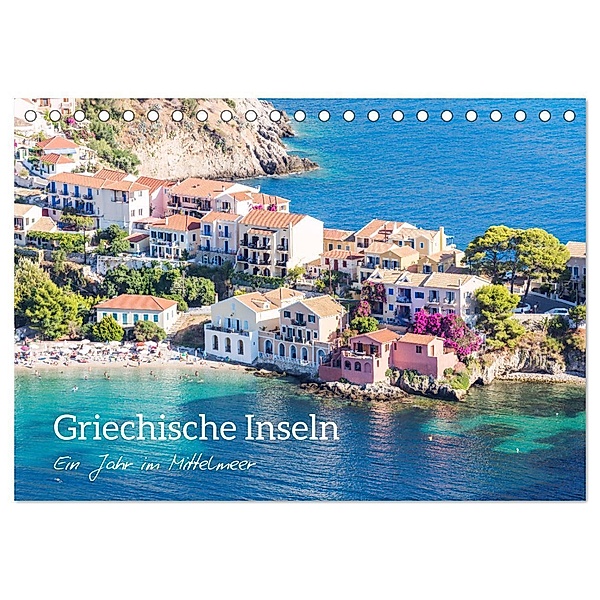 Griechische Inseln - Ein Jahr im Mittelmeer (Tischkalender 2024 DIN A5 quer), CALVENDO Monatskalender, Matteo Colombo
