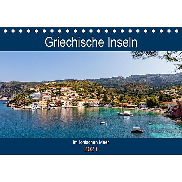 Griechische Inseln im Ionischen Meer (Tischkalender 2021 DIN A5 quer), Janita Webeler