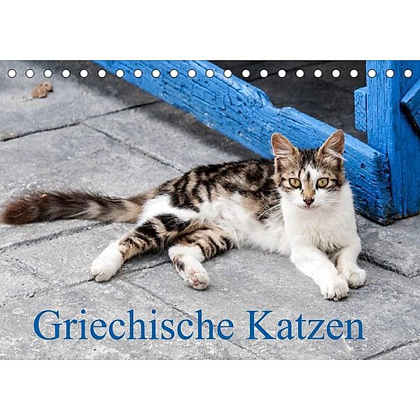 Griechische Katzen (Tischkalender 2023 DIN A5 quer), Christine Lumplecker