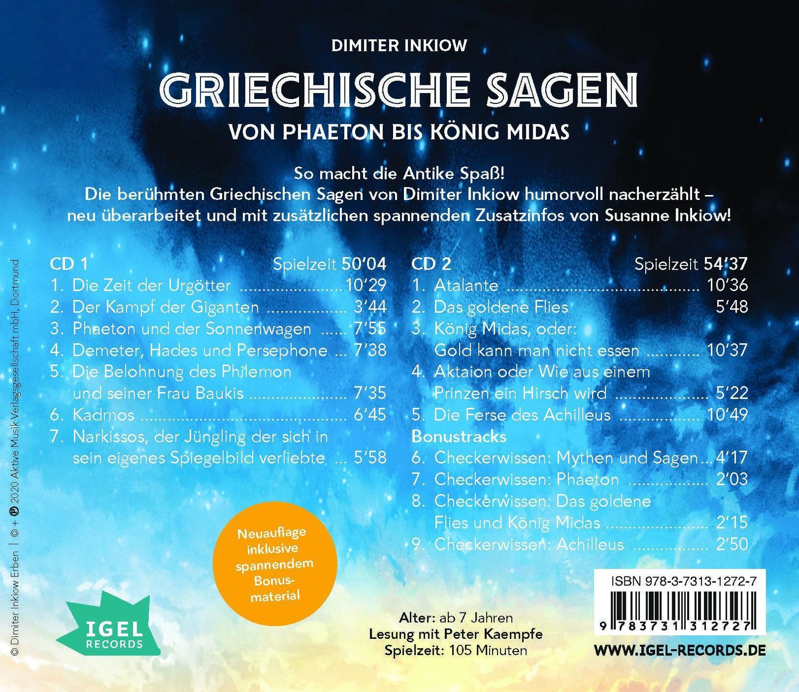 Griechische Sagen. Von Phaeton bis König Midas, 2 Audio-CD kaufen