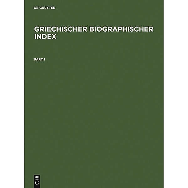 Griechischer Biographischer Index