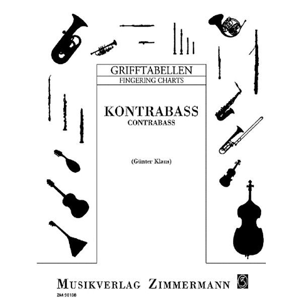 Grifftabelle für Kontrabass