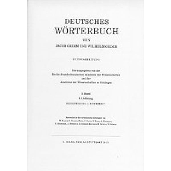 Grimm, Dt. Wörterbuch Neubearbeitung, Jacob Grimm, Wilhelm Grimm