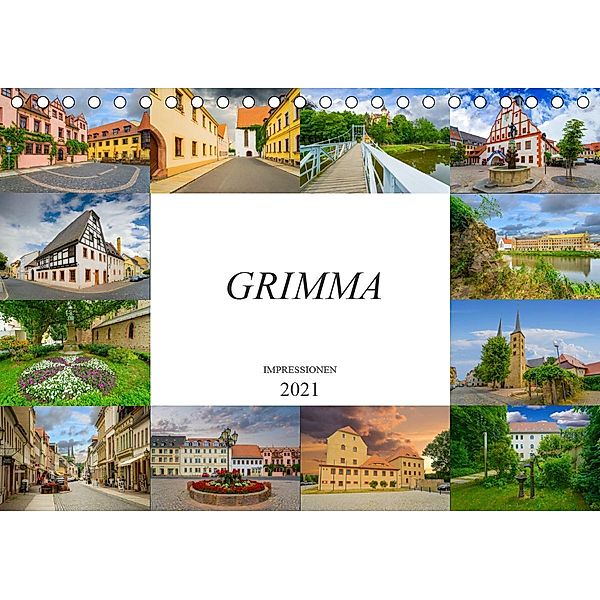 Grimma Impressionen (Tischkalender 2021 DIN A5 quer), Dirk Meutzner