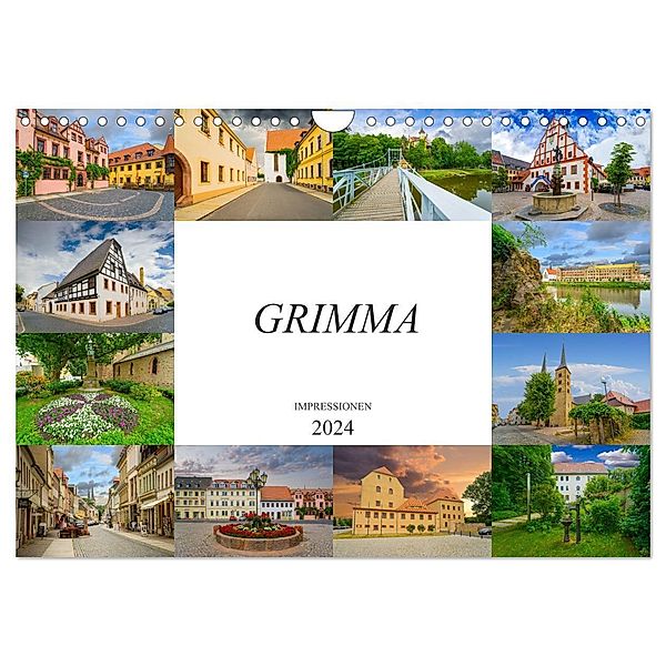 Grimma Impressionen (Wandkalender 2024 DIN A4 quer), CALVENDO Monatskalender, Dirk Meutzner