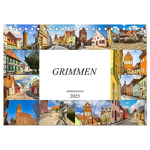 Grimmen Impressionen (Tischkalender 2025 DIN A5 quer), CALVENDO Monatskalender, Calvendo, Dirk Meutzner