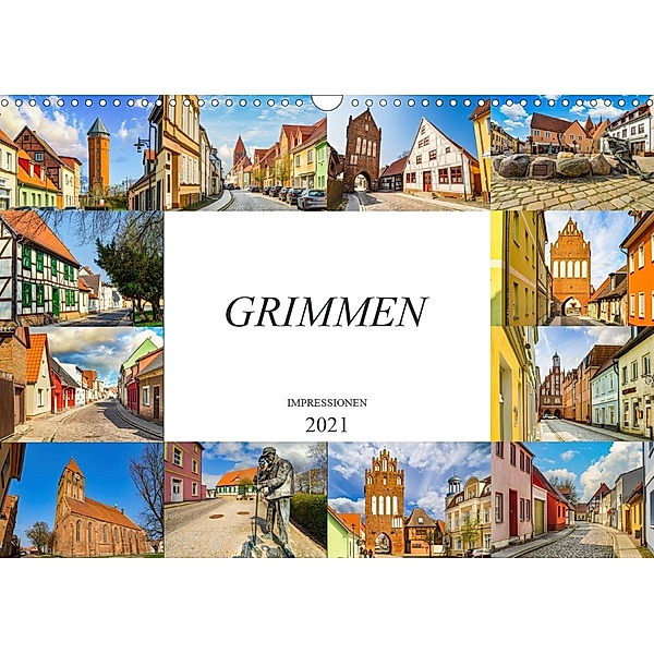 Grimmen Impressionen (Wandkalender 2021 DIN A3 quer), Dirk Meutzner