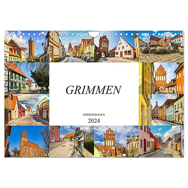 Grimmen Impressionen (Wandkalender 2024 DIN A4 quer), CALVENDO Monatskalender, Dirk Meutzner