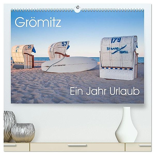 Grömitz - Ein Jahr Urlaub (hochwertiger Premium Wandkalender 2024 DIN A2 quer), Kunstdruck in Hochglanz, Astrid Meine
